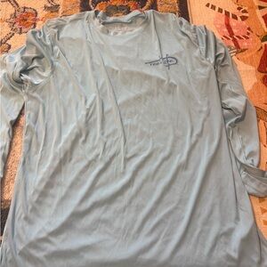 Reel Life Men's Light Blue Long Sleeve Tee